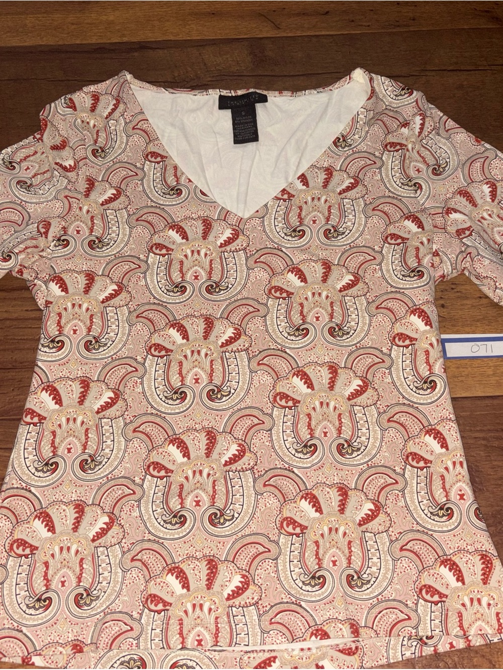 The Limited Vintage Y2K Paisley V-Neck Top